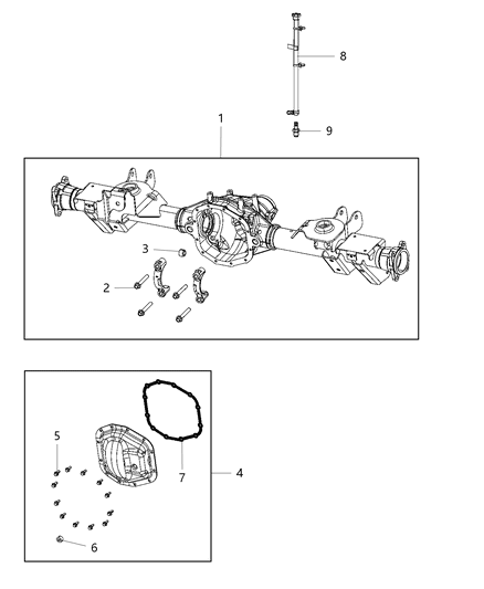 Hose Axle Vent Diagram for 68338693AD