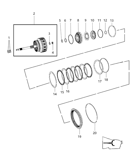 2008 Chrysler Crossfire Piston Diagram for 52108413AA