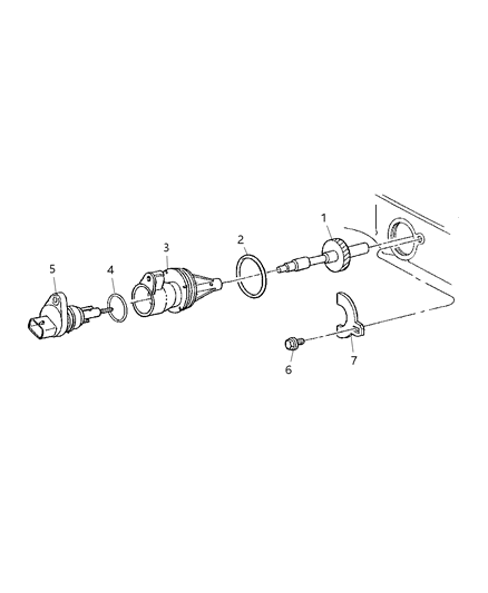 1984 Dodge B150 Pinion Speedometer Drive Diagram for 52067632