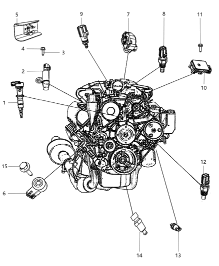 Sensor Knock Diagram for 5033316AA