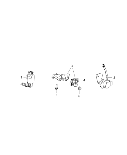 2020 Jeep Grand Cherokee Sensor Active Damping Diagram for 5035099AB