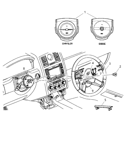 Module Air Bag Driver Diagram for UW72XDVAF
