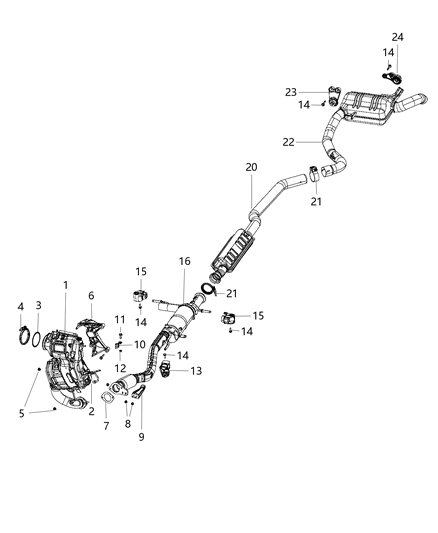 Injector Diesel Exhaust Fluid Diagram for 5281947AB