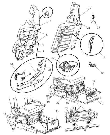 Shield Seat Cushion Driver Side Diagram for 1AL453FLAA