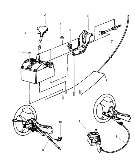 Cable Ignition Interlock Diagram for 4593456AA