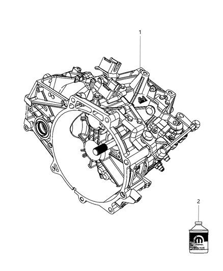Transmission 6 Speed Diagram for 5106047AB