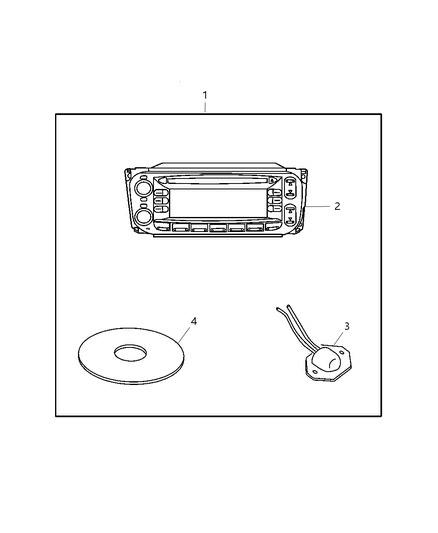 2016 Jeep Patriot Radio AM/FM CD W/Nav/Dvd & CD - Ctrl See Note Diagram for 56043286AE
