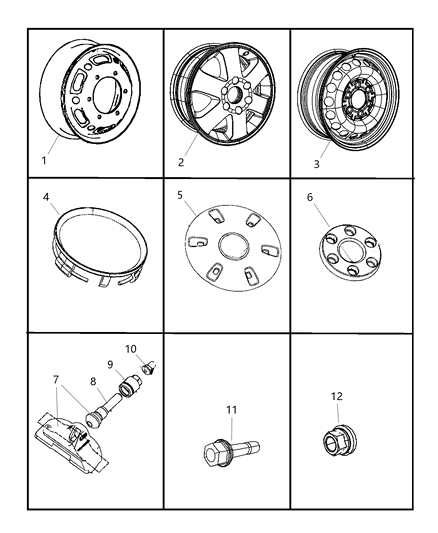 Nut Diagram for 68013445AA