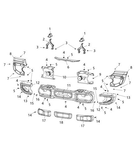 Cover Tow Hook Diagram for 6SX10RXFAB