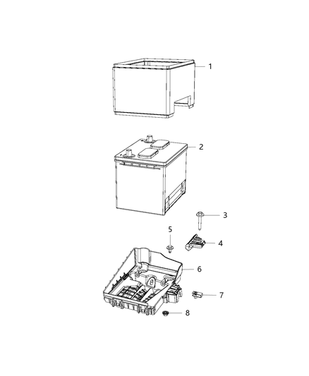 Battery Storage Diagram for BB086525AB
