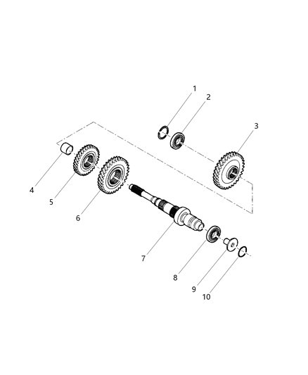 2007 Chrysler Town & Country Bushing Diagram for 68252860AA