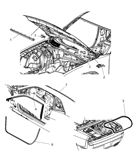Running Front Door Glass Diagram for 4575891AA