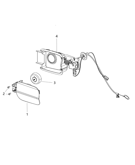 Door Fuel Fill Diagram for 68040389AD