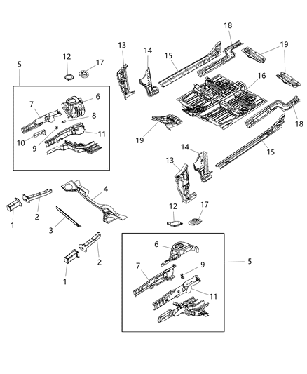 Beam Lower Load Diagram for 68096085AB