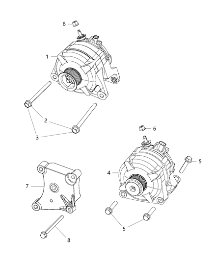 Generator Engine Diagram for R4801769AB