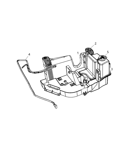 2024 Jeep Grand Wagoneer L Hose Windshield Washer Diagram for 68018911AB