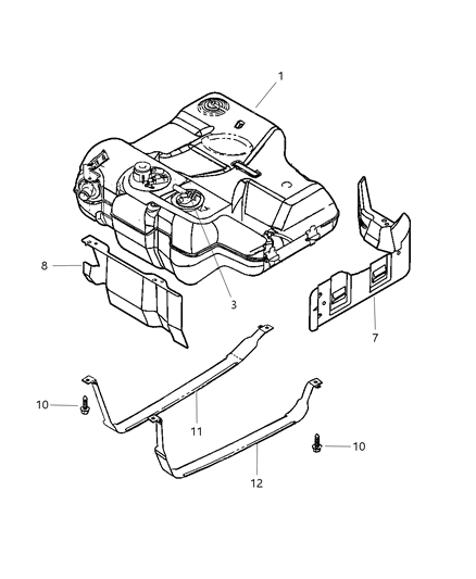 1994 Chrysler Town & Country Hose Flow Valve To Recirculation Line Diagram for 4581332AA