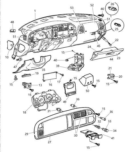 Switch Headlamp Diagram for 56021892AA