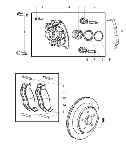 Pad Kit Rear Disc Brake Diagram for 2AMV4882AA