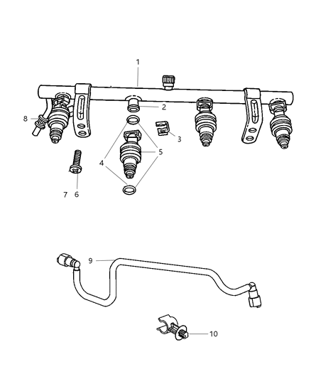 Rail Fuel Diagram for 5014312AB