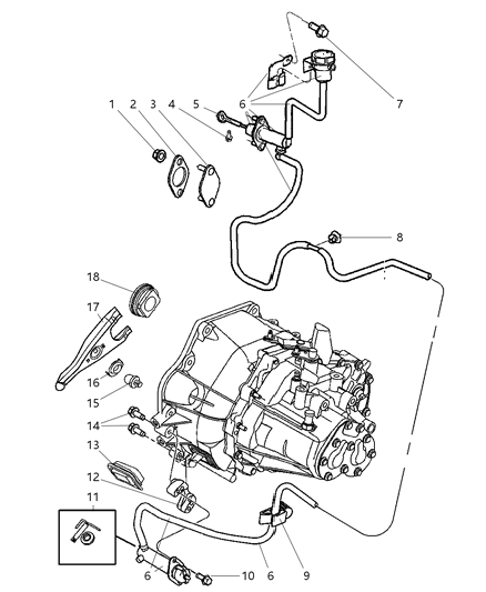 2020 Dodge Durango Actuator Hydraulic Clutch Diagram for 5273512AA
