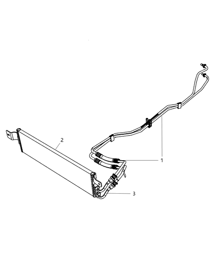 1987 Dodge D250 Tube & Hose Supply & Return Diagram for 55056609AC