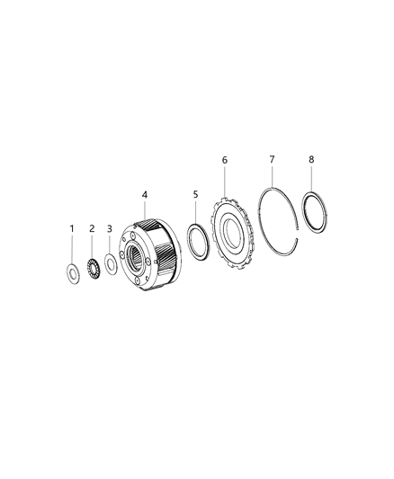2004 Dodge Sprinter 3500 Race Thrust Bearing Diagram for 68253805AA