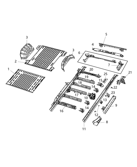 1990 Dodge Ramcharger Suspension Support Diagram for 68172232AA