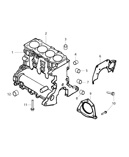 2020 Chrysler 300 Retainer And Seal Crankshaft Rear Oil Diagram for 68366078AA