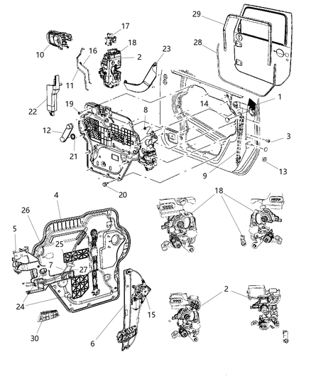 1985 Jeep J10 Latch Front Door Diagram for 4589273AI