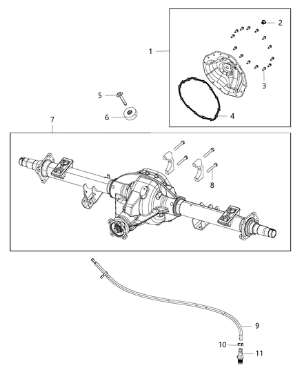 2023 Chrysler Voyager Bolt Hexagon Flange Head [M10 X 1.25 X 60.00] Diagram for 6509052AA