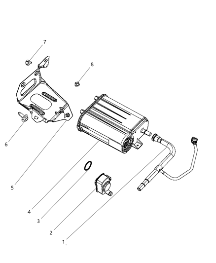 Canister Vapor Diagram for 4891793AA