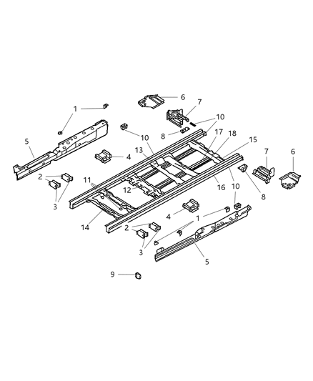 Reinforcement, Shoulder Belt Swivel (Front/Back Use) Diagram for 4716378