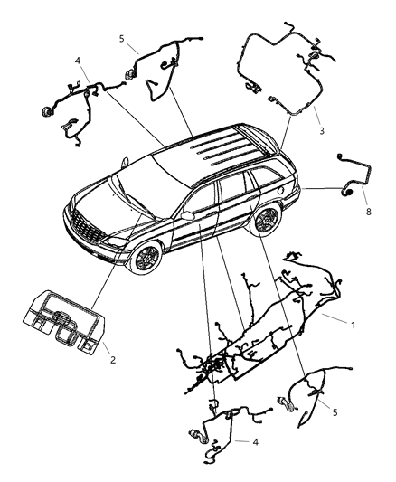 Wiring Seat Diagram for 5143456AA
