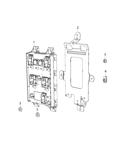 Module Body Controller Diagram for 68496414AD