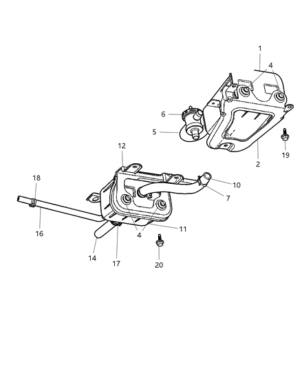 Tube Fuel Vapor Diagram for 4809184AE