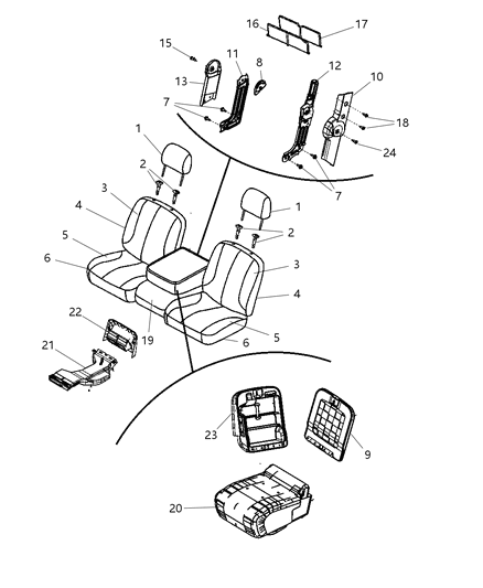 Cover Front Seat Back Diagram for 1NM98BD3AA