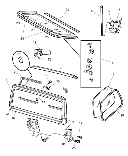 Hinge Door Diagram for 55075702AH