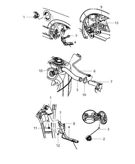 2002 Chrysler Concorde Tube Vent Diagram for 53032902AA