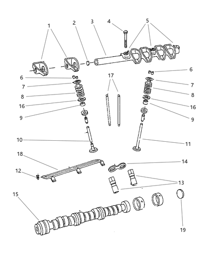 1997 Dodge Intrepid Retainer, Valve Spring Diagram for 4483745