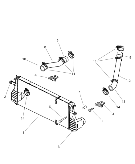Clamp, Hose Diagram for 52027814