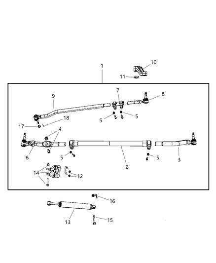 1985 Jeep Cherokee Damper Steering Diagram for 52013986AD