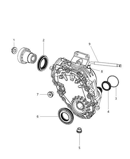 2001 Chrysler Town & Country Seal Input Shaft Diagram for 68003119AA