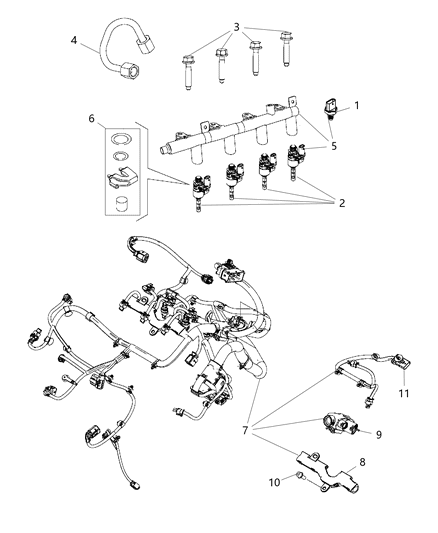 Screw Hexagon Flange Head Diagram for 68439894AA
