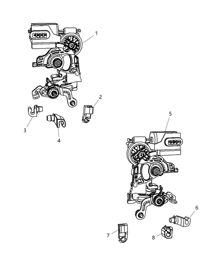 2024 Jeep Grand Wagoneer L Latch Rear Door Right Diagram for 4589048AD