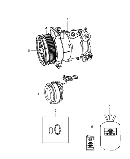 Compressor A/C Diagram for R5111541AC