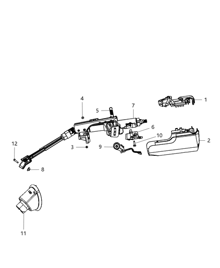 Column Steering Diagram for 5057241AI