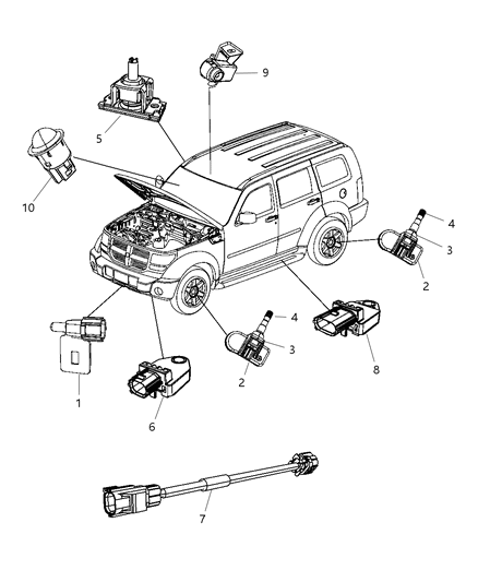 Wiring Jumper Impact Sensor Diagram for 68035023AA