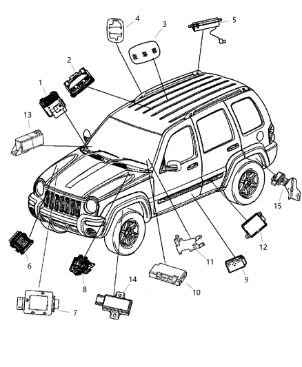 Control Module Diagram for 56053012AG