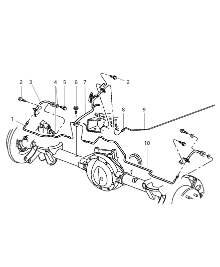 2024 Jeep Grand Cherokee Tube Brake Diagram for 52128440AA